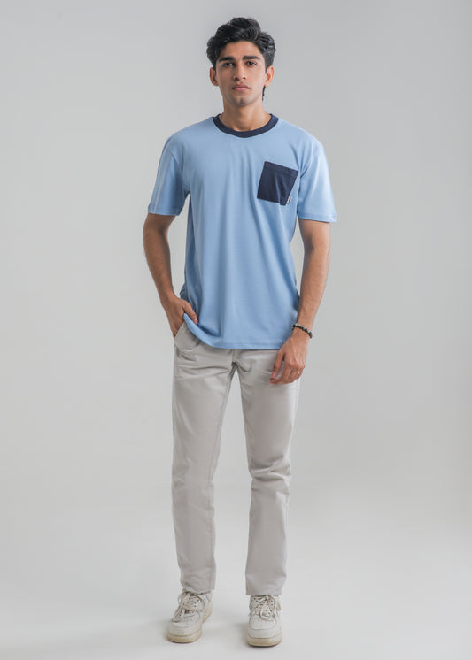 DKNY KIDS SKY BLUE T-SHIRT