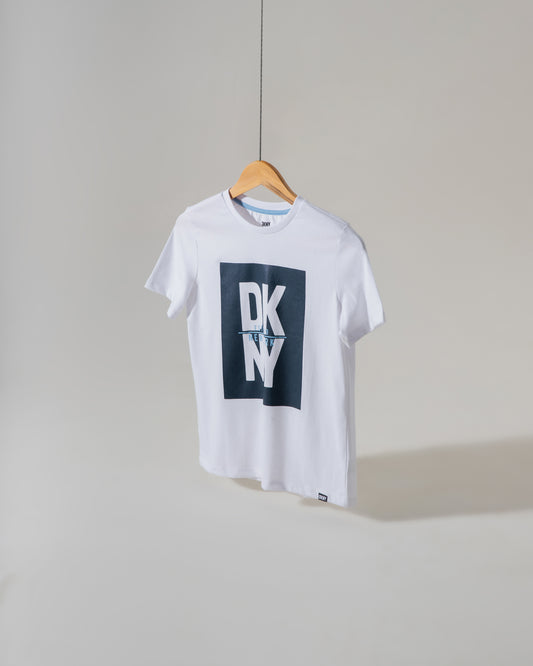 DKNY KIDS WHITE PHOTO T-SHIRT
