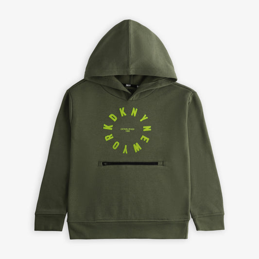 DKNY - KIDS/TEENS GREEN HOODIE