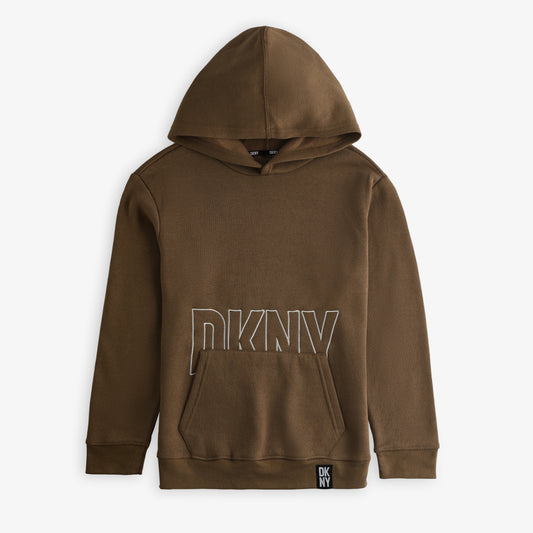 DKNY - KIDS/TEENS BROWN HOODIE