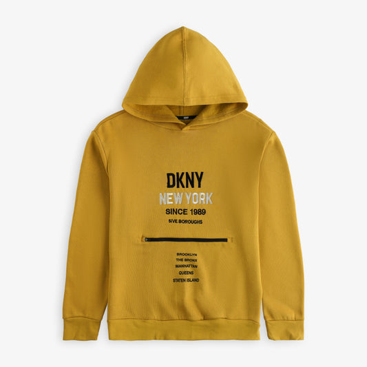 DKNY - KIDS/TEENS YELLOW HOODIE