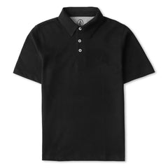 VOLCOM - BOYS KIDS BLACK POLO
