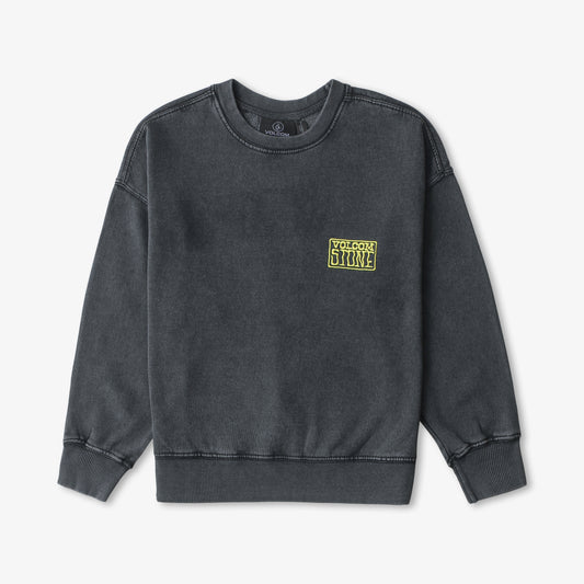 VOLCOM - KIDS/BOYS BLACK CREW NECK
