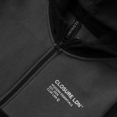 CLOSURE KIDS BLACK DARK GREY ZIPPER
