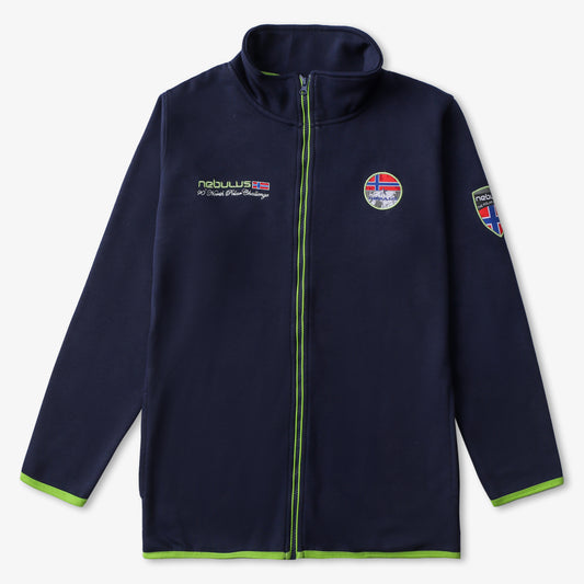 NEBULUS - NAVY-GREEN HOODIE