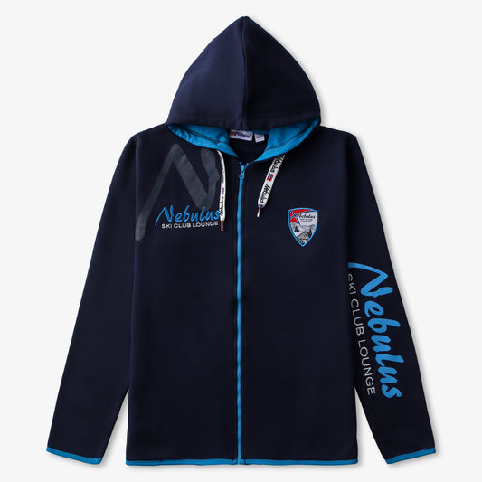 NEBULUS - NAVY-MALIBU BLUE HOODIE