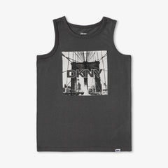 DKNY Kids Dark Grey Tank Top