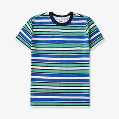 DKNY Kids Blue-Green Strip T-shirt