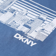 DKNY Kids Blue Printed T-shirt
