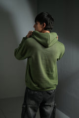 Closure oversized Hoodie (Green)