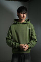 Closure oversized Hoodie (Green)