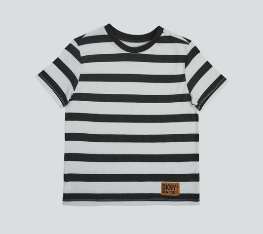DKNY Kids Black Strip T-shirt