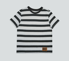 DKNY Kids Black Strip T-shirt