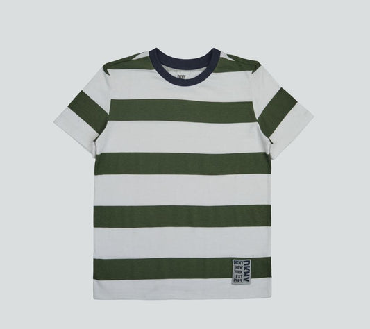 DKNY Kids Green Strip T-shirt