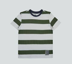 DKNY Kids Green Strip T-shirt