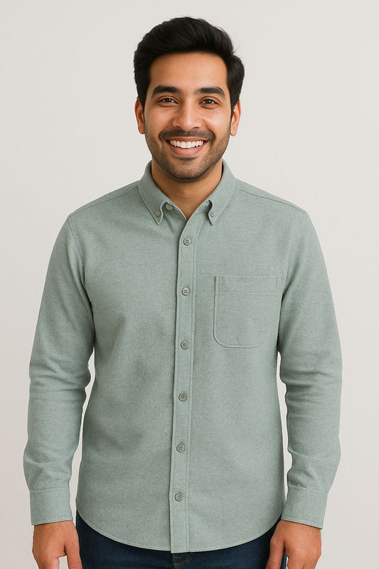 Laguna Light olive green Open-shirt