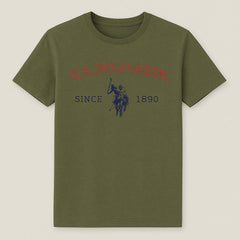 U.S Polo Olive Green Tee