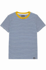 DKNY Kids Grey Stripes with Brown Collar T-Shirt