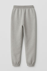 CLOSURE HEATHER LIGHT GREY METAL TAG TROUSER