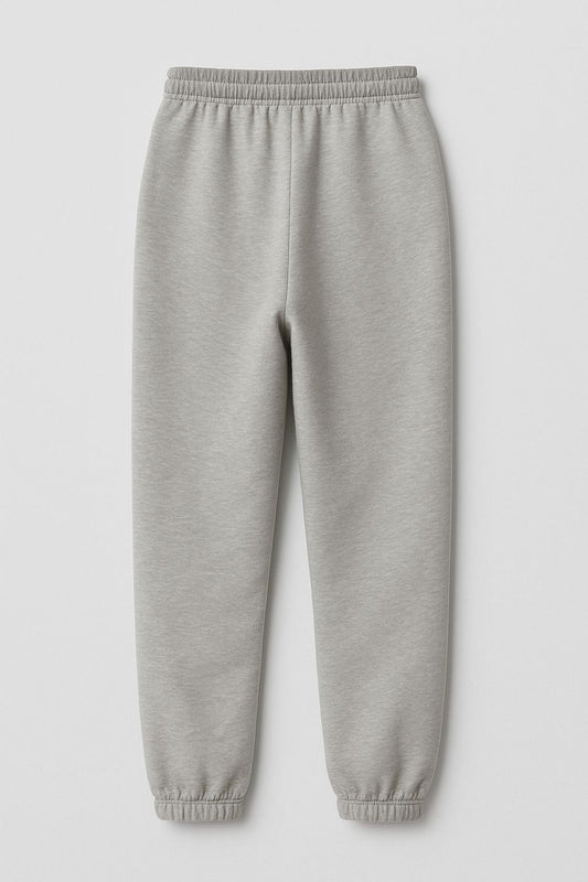 CLOSURE HEATHER LIGHT GREY METAL TAG TROUSER
