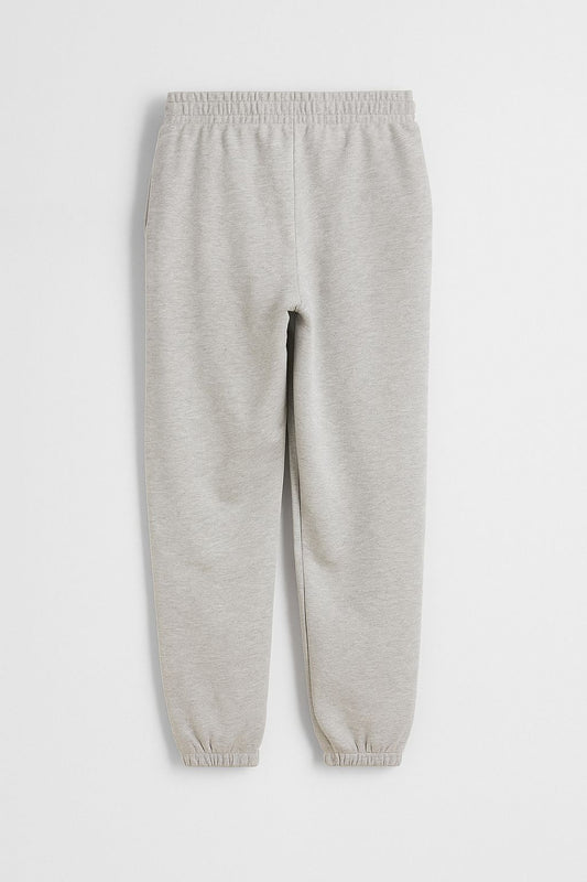 CLOSURE HEATHER LIGHT GREY METAL TAG TROUSER