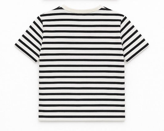 DKNY BLACK STRIPES T-SHIRT